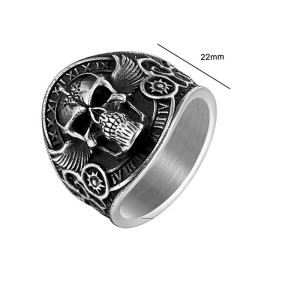 Dimensions Bague Tête de Mort "Cadran Mortel"