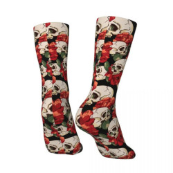 Vue arrière des Chaussettes Santa Muerte flamboyante