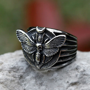 Avant Bague Gothique "Le Messager Nocturne"