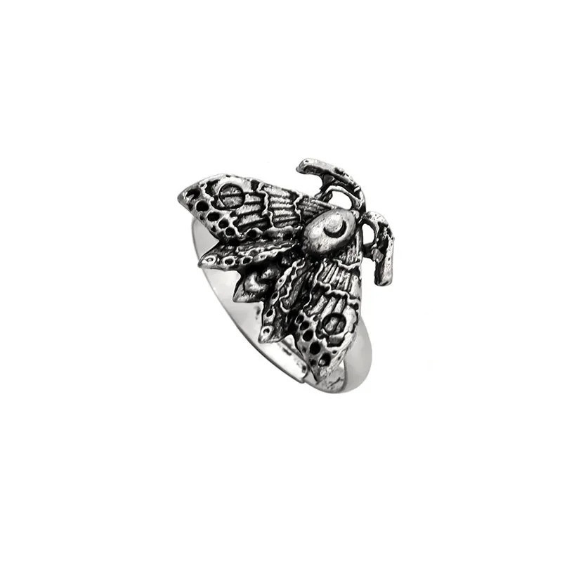 Bague Gothique "Le Papillon-Crâne"