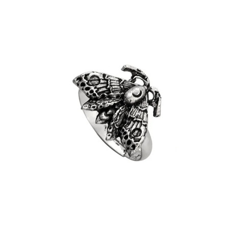 Bague Gothique "Le Papillon-Crâne"