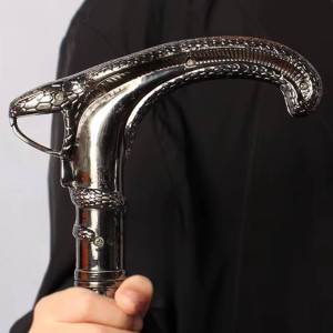 Magnifique Canne Serpent Goth - Le Baiser du Cobra