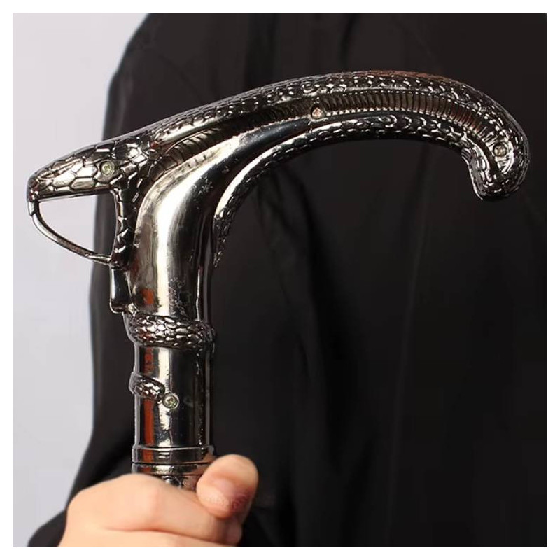 Magnifique Canne Serpent Goth - Le Baiser du Cobra