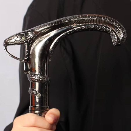 Magnifique Canne Serpent Goth - Le Baiser du Cobra