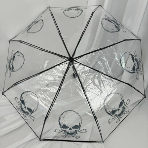 Parapluie Tête de Mort - L'Abri des Âmes Rebelles