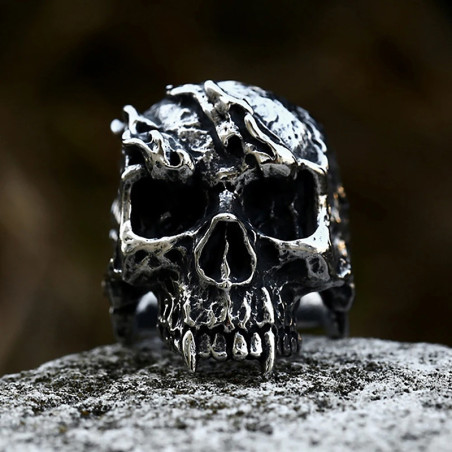 Bague Tête de Mort - Fureur du Crâne Maudit