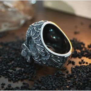 Bague Tête de Mort "Œil Occulte Gravé"