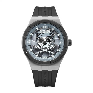 Montre Tête de Mort Crâne du Corsaire Moderne Couleur Argent