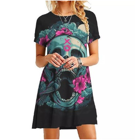 Robe Tête de Mort Crâne Maudit