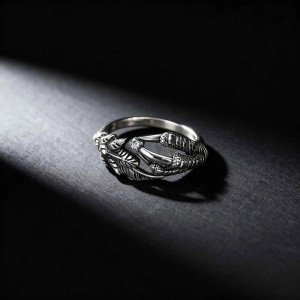 Bague Griffe de Dragon "Serre Mystique"