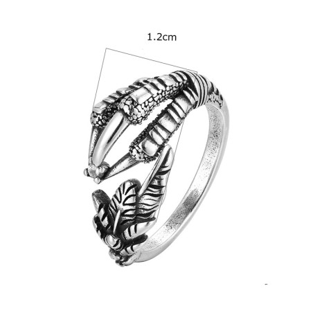 Dimensions Bague Griffe de Dragon "Serre Mystique"