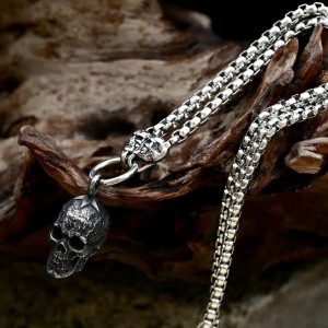 Collier Tête de Mort "Crâne Érodé"