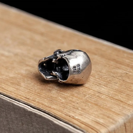 Boucles d’Oreilles Tête de Mort “Cercle des Ombres Brutes” - Argent 925