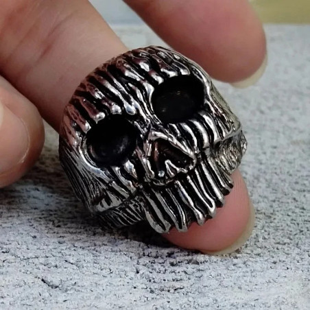 Bague Tête de Mort "Crâne Déchiré"