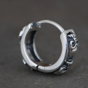 Boucles d’Oreilles Tête de Mort “Arche des Crânes Guerriers” -  Argent 925