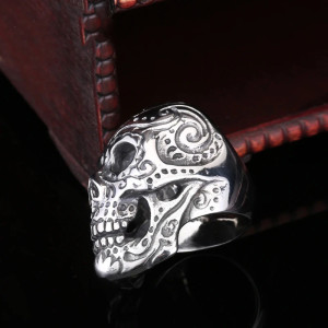 Avant Bague Tête de Mort "Calavera Royale"