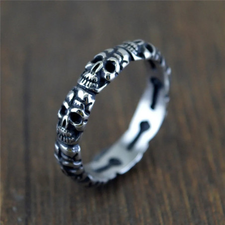 Bague Tête de Mort "Cycle des Ombres"