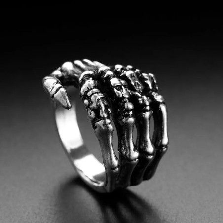 Avant Bague Squelette “Griffe des Âmes”- Argent Sterling 925