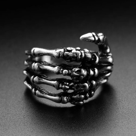 Bague Squelette “Griffe des Âmes”- Argent Sterling 925