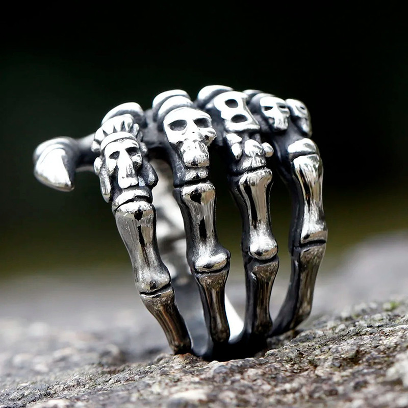Bague Squelette “Griffe des Âmes”- Argent Sterling 925
