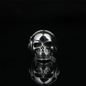 Avant Bague Skull DJ - Le Son des Ombres