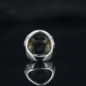 Vue Arrière Bague Skull DJ - Le Son des Ombres