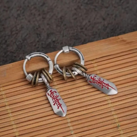 Boucles d’Oreilles Talisman “Marque d’Exorciste” - Argent 925