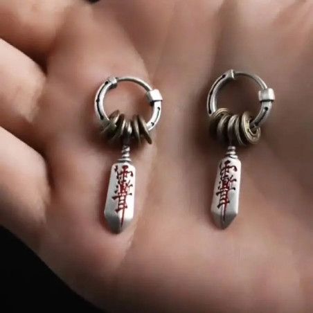 Magnifiques Boucles d’Oreilles Talisman “Marque d’Exorciste”