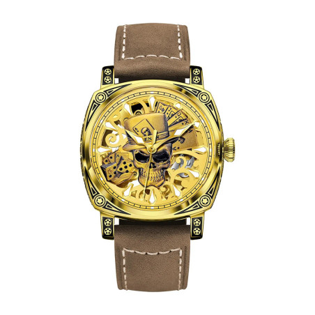 Montre Tête de Mort Automatique - Joueur du Destin Mécanique Modele 2