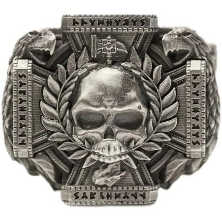 Vue générale Bague Tête de Mort "Imperium Sépulcral"