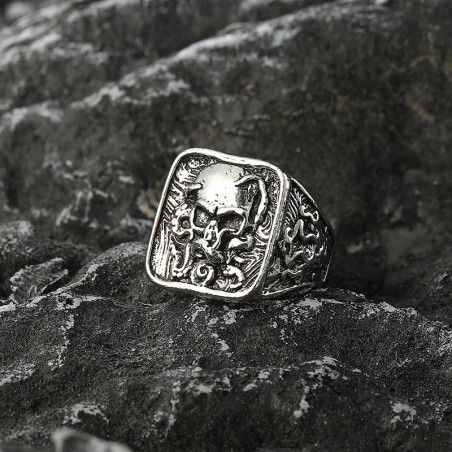 Avant Bague Tête de Mort “Totem des Abysses”