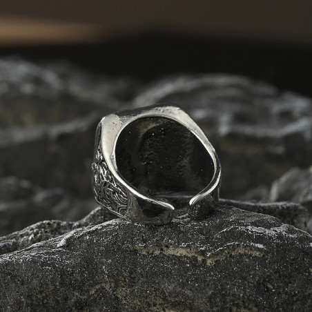 Vue Arrière Bague Tête de Mort “Totem des Abysses”