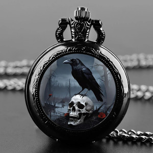 Montre à Gousset Gothique - Corbeau des Marais Funèbres