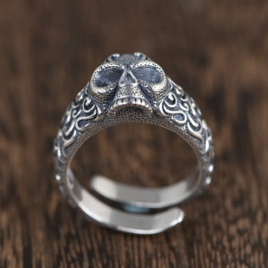 Bague Tête de Mort “Chant Sépulcral” - Argent 925