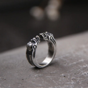 Bague Tête de Mort “Duel des Âmes"