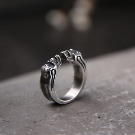 Bague Tête de Mort “Duel des Âmes"