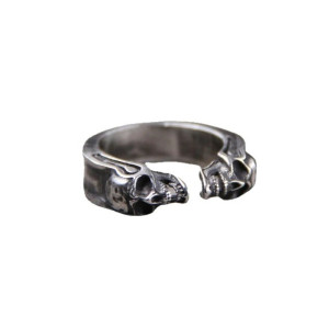 Vue générale Bague Tête de Mort “Duel des Âmes”