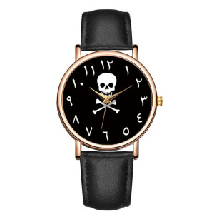 Montre Femme Tête de Mort - Mystère Oriental Couleur Noir