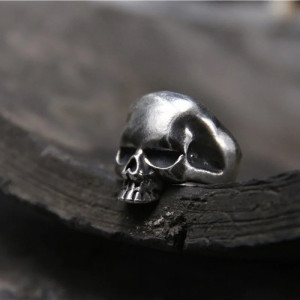 Avant Bague Tête de Mort Ténèbres & Memento Mori "Le Crâne Immortel" - Argent 925