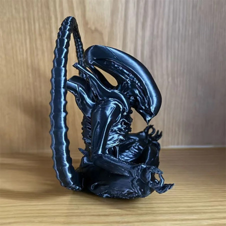 Vue de Cote Statuette Alien Zenomorphosis "Sérénité du Néant"