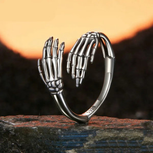 Bague Squelette “Double Main du Néant”- Argent 925