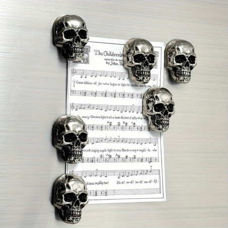 Magnets Tête de Mort "Garde des Portes Sombres" - Lot de 6 !