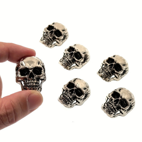 Vue de Face Magnets Tête de Mort "Garde des Portes Sombres" - Lot de 6 !