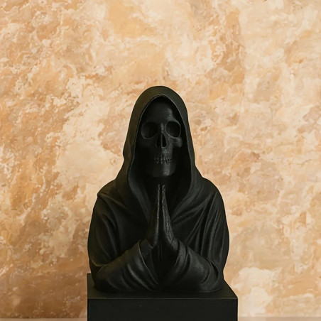 Statuette Tête de Mort "Moine des Ombres"