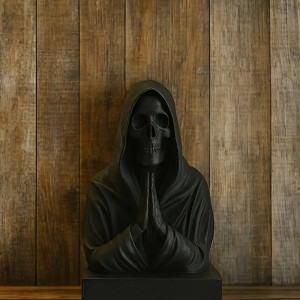 Avant Statuette Tête de Mort "Moine des Ombres"