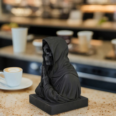 Statuette Tête de Mort "Moine des Ombres"