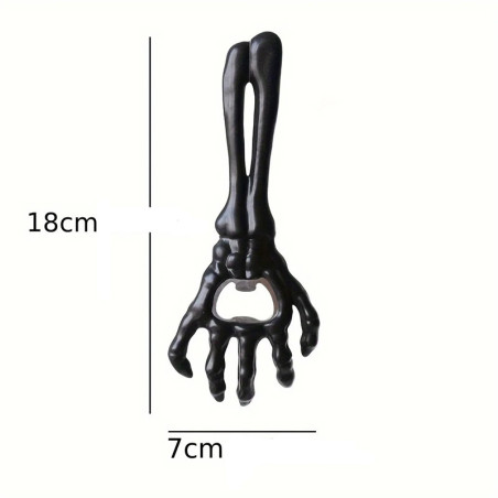 Dimensions Décapsuleur Main Squelettique "Poigne du Reaper" Couleur Noir