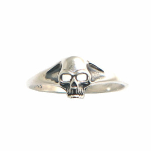 Bague Tête de Mort Minimaliste "Crâne Fin Sculpté -  Argent 925