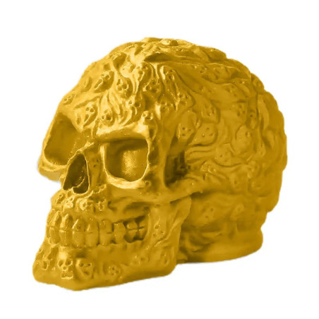 Cache Remorque Tête de Mort "Cortex Maudit" Couleur Jaune