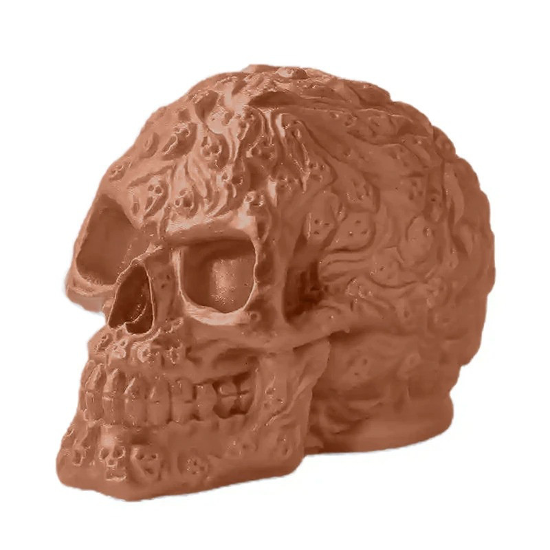 Cache Remorque Tête de Mort "Cortex Maudit" Couleur Rouge